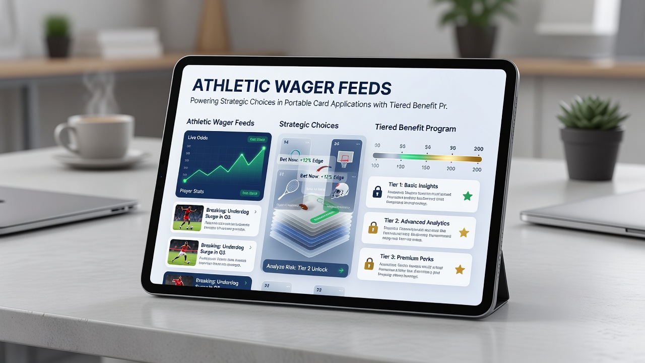 Detailed view of tiered loyalty dashboard in a portable card application showing sports data integration points