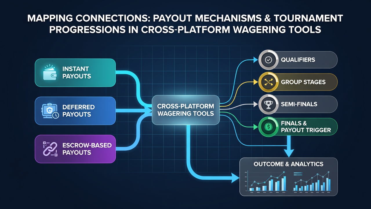 Diagram illustrating payout structures linked to tournament stages across mobile and desktop wagering platforms
