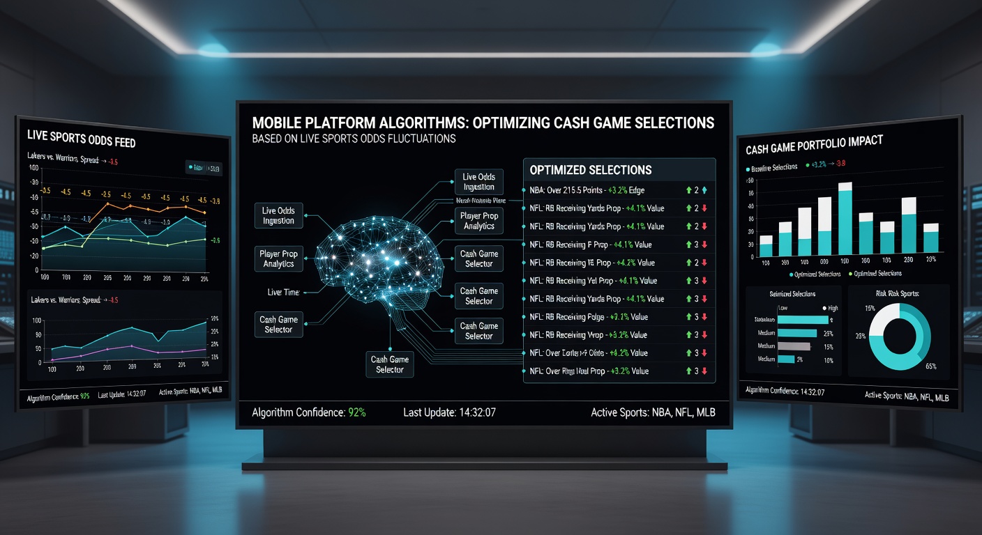 Dashboard view of loyalty point progression synced with algorithmic cash game recommendations